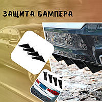 Защита бампера Диффузоры плавники Volvo XC60 Вольво Накладки для защиты бампера