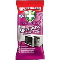Салфетки для уборки кухонной техники Green Shield Microwave&Frige (70 штук) Великобритания