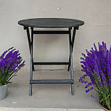 Барний Круглий Високий Розкладний Стіл Для барів Ресторанів або Кафе Власне виробництво Дерево, фото 2