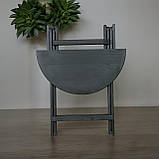 Барний Круглий Високий Розкладний Стіл Для барів Ресторанів або Кафе Власне виробництво Дерево, фото 4