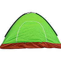 Палатка 4-местная 200х200 см, цвет Рандом / Тент палатка для кемпинга / Туристическая палатка на 4 человека