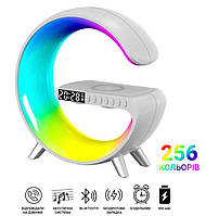 Лампа-нічник Smart Light Sound Machine 15W G63 Bluetooth колонка акумуляторний із годинником White