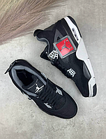 Мужские кроссовки Nike Air Jordan 4 Retro SE Black Canvas