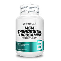 Препарат для суставов и связок Biotech MSM Chondroitin Glucosamine, 60 таблеток CN12905 VB