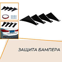 Защита бампера Диффузоры плавники Peugeot 307 Пежо Накладки для защиты бампера