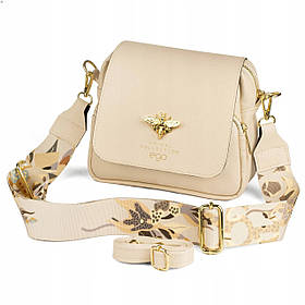 Сумка через плече Ego еко-шкіра бежевий