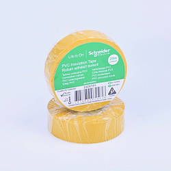 Ізолента Schneider Electric жовта 19мм х 20м