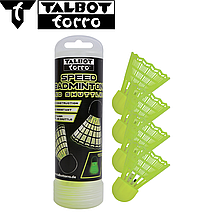 Волани для спідмінтону швидкісного бадмінтону Talbot Led Replacement Shuttles (4шт.)