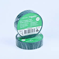 Ізолента Schneider Electric зелена 19мм х 20м