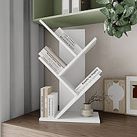 Полиця-підставка фігурна для книг 56 х40 Книжкова полиця стелаж настільний для документів Білий