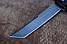 Ніж фултанг ручної роботи Танто 8 зі сталі Х12МФ/62 HRC, плюс пластиковий чохол у комплекті, фото 3