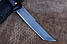 Ніж фултанг ручної роботи Танто 8 зі сталі Х12МФ/62 HRC, плюс пластиковий чохол у комплекті, фото 4