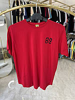 Мужская футболка 3340 батал 2-5XL красная