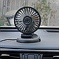 Автомобільний USB вентилятор / Авто вентилятор з поворотом USB 5V / Вентилятор з направленим потоком / Вентилятор для літа в авто, фото 2