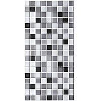 Стінові панелі ПВХ Сіра мозаїка Квадрати геометрія 960*480мм для стін кухні ванни