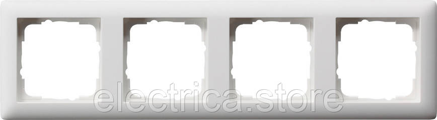 Рамка 4-місна Standard 55 білий матовий Gira 021404, фото 1