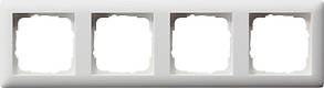 Рамка 4-місна Standard 55 білий матовий Gira 021404