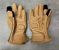 Перчатки тактические Defcon 5 с защитой от ожогов Койот размер M Glove Nomex/Kevlar Folgore 2010 *