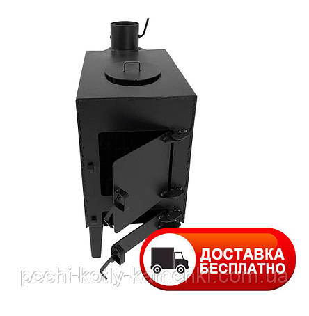 Піч буржуйка на дровах із конфоркою 3 мм, фото 1