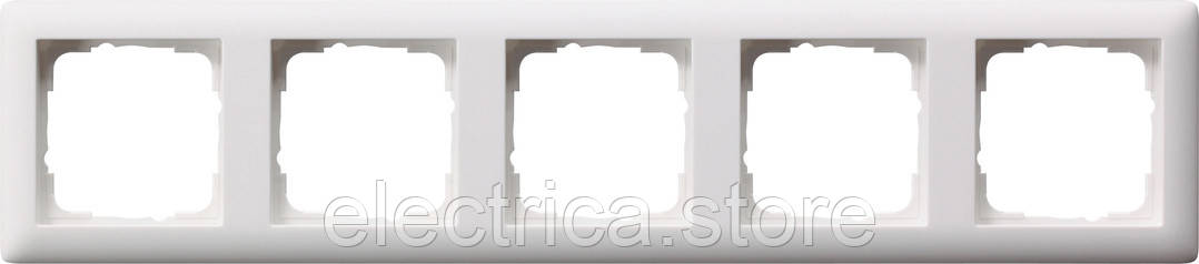 Рамка 5-місна Standard 55 білий матовий Gira 021504, фото 1