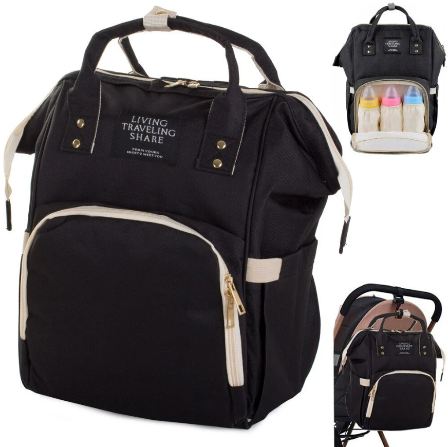 Сумка для мам, вулична сумка для мам і малюків, модна багатофункціональна TRAVELING SHAR Чорний