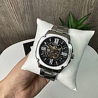 Чоловічий механічний годинник Winner GMT-1159 Gold золото, наручний годинник Віннер скелетон