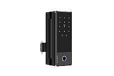 Розумний біометричний замок на скляні двері SEVEN LOCK SL-7776BF black, фото 4