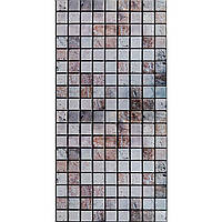 ПВХ панелі для стін 960*480мм Мозаїка Райдужний мармур квадрати декоративна панель Коричневий