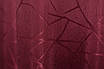 Комплект (2шт. 1х2,7м.) готових жакардових штор, колекція "Савана". Колір бордовий. Код 612ш 31-159, фото 8