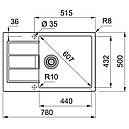 Кухонна мийка Franke S2D 611-78 XL сірий (143.0621.339), фото 2