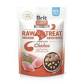 Ласощі для котів, які живуть у приміщенні Brit Raw Treat Indoor з куркою 40г