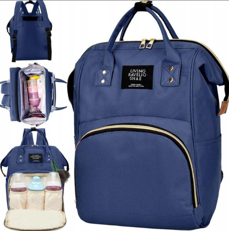 Сумка для мам, вулична сумка для мам і малюків, модна багатофункціональна TRAVELING SHAR синій