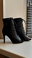 Туфли для танцев High Heels черные натуральная кожа *