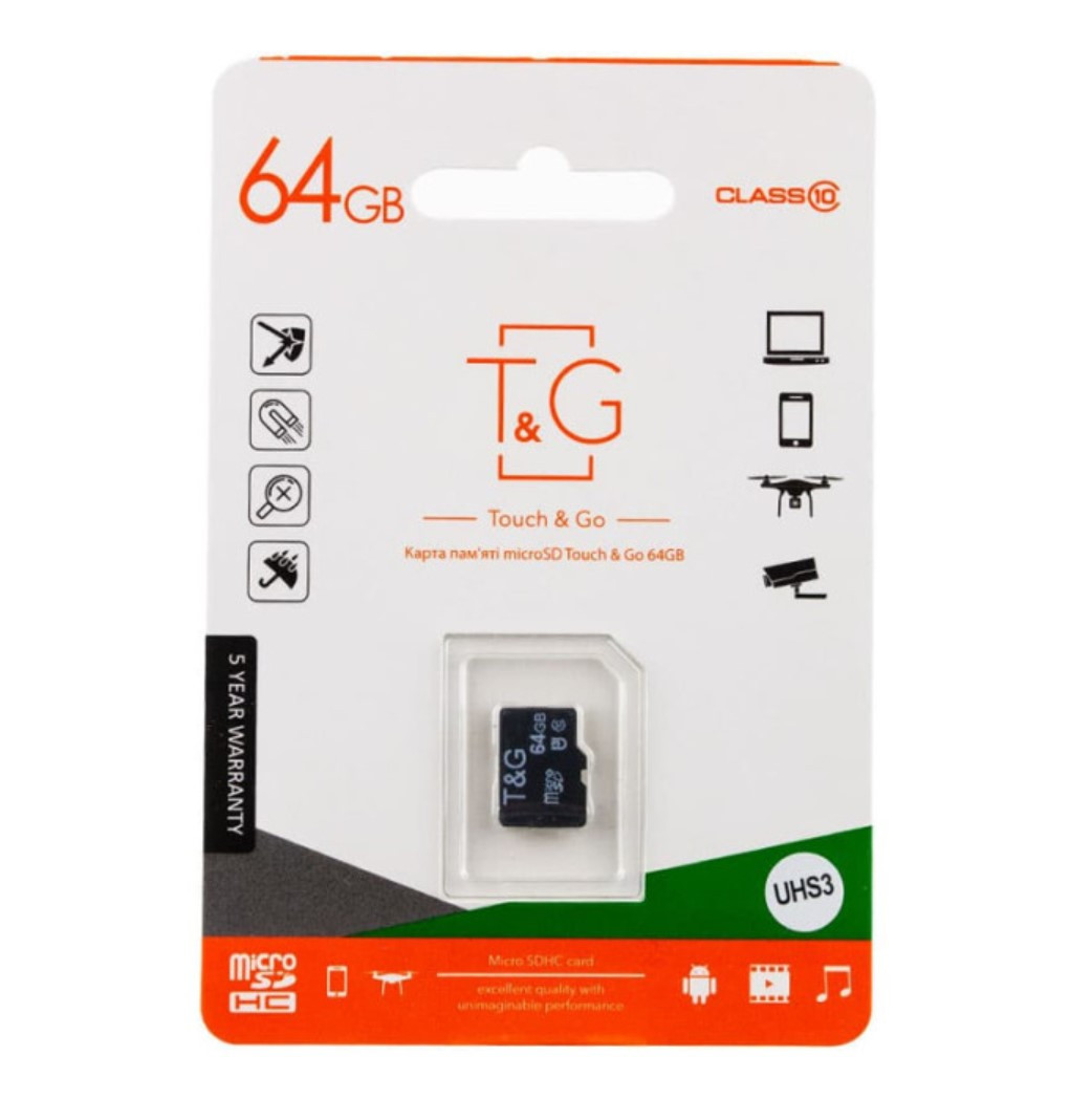 Картка пам'яті T&G 64 Гб microSD microSDXC UHS-3