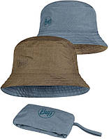 Двусторонняя панама Buff Travel Bucket Hat, S/M (Zadok Blue/Olive)