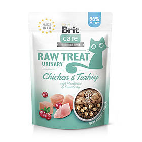 Ласощі для стерилізованих котів Brit Raw Treat Urinary з куркою та індичкою 40г