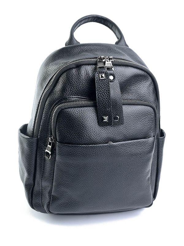 Жіночий шкіряний рюкзак 8190 Black. Купити жіночі рюкзаки гуртом і в роздріб із натуральної шкіри в Україні