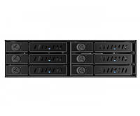 Chieftec Відсік для накопичувача Backplane CMR-625, 6x2.5" HDD/SSD, 1x5.25" EXT Slot, SATA, чорний