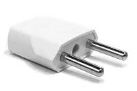 Мережевий перехідник Евро HJ11 пластик (Білий)