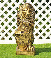 Садова фігура Лев великий з правим щитом
