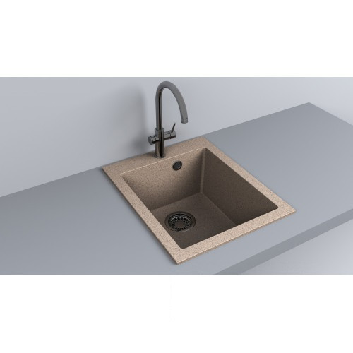 Кухонна мийка Fancy Marble Jersey 410 пісок, фото 1