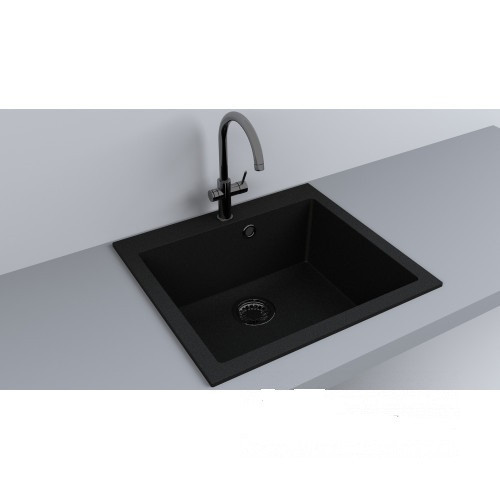 Кухонна мийка Fancy Marble Jersey 560 чорний, фото 1