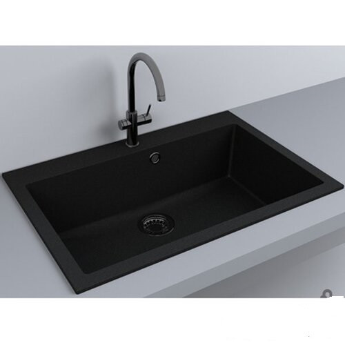 Кухонна мийка Fancy Marble Jersey 760 чорний, фото 1