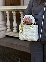 Сумочка женская диор белая кожаная сумка Dior