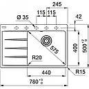 Кухонна мийка Franke CNG 611-78 TL бежевий (114.0630.467), фото 2