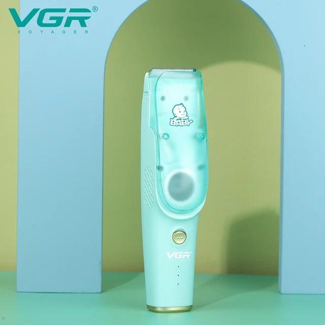 Машинка для стриження дітей із функцією збирання волосся VGR V-151 зі змінними насадками KLOV