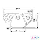 Кухонна мийка Franke ANTEA AZG 661-E онікс (114.0499.223), фото 2