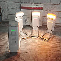 Аккумуляторная LED лампа для чтения, фонарик для книги с прищепкой 15 режимов освещения зарядка USB