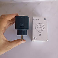 Умная WiFi розетка 20А с счетчиком электроэнергии, ЧОРНАЯ / Розетка Smart Plug