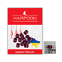 МІНІ-Бойл з резинкою HARPOON Pop UP 9*8мм 12шт Слива Фіолетовий